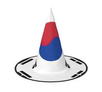 BGSHJVF Bandiera Della Repubblica Della Corea Stampa Halloween Strega Cappello Cosplay Cappelli Decorazione di Halloween Accessori Costume Per Il Partito