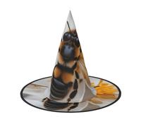 BGSHJVF Bee On Honeycomb Stampa Halloween Strega Cappello Cosplay Cappelli Decorazione Halloween Costume Accessori Per Il Partito