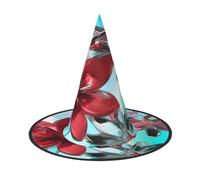 BGSHJVF Fiore Stained Glass Print Halloween Strega Cappello Cosplay Cappelli Decorazione di Halloween Accessori Costume Per Il Partito