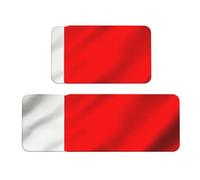 BGSHJVF Set di 2 tappetini da cucina per pavimento con stampa bandiera Costa Rica, set di 2 tappeti da cucina lavabili per la decorazione della casa accessori da cucina