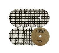 BGTEC 100mm Set di Tamponi Diamantati a Secco 8 pezzi #3000 Kit di Tamponi per Granito, Marmo, Pietra, Quarzo, Piastrelle, Bordi del Pavimento in Cemento, Lucidatura del Controsoffitto