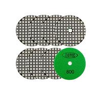BGTEC 100mm Set di Tamponi Diamantati a Secco 8 pezzi #800 Kit di Tamponi per Granito, Marmo, Pietra, Quarzo, Piastrelle, Bordi del Pavimento in Cemento, Lucidatura del Controsoffitto