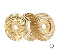 BGTEC Disco Abrasivo per Legno - 3 Pezzi 125MM*22.23MM Mola per Intaglio, Modellatura, Levigatura e Lucidatura - Disco Raspa per Smerigliatrice