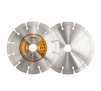 BGTEC Lama Segmentata Diamantata Per Granito Marmo Pietra Piastrelle Cemento 2 pezzi 150mm