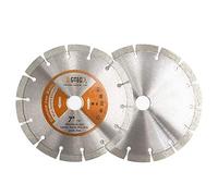 BGTEC Lama Segmentata Diamantata Per Granito Marmo Pietra Piastrelle Cemento 2 pezzi 180mm