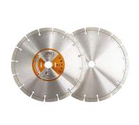 BGTEC Lama Segmentata Diamantata Per Granito Marmo Pietra Piastrelle Cemento 2 pezzi 230mm