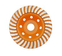 BGTEC Mola a tazza diamantata, disco diamantato in calcestruzzo Turbo Row da 125 mm/5 pollici per smerigliatrice angolare, lucidatura e pulizia pietra da muratura in marmo granito