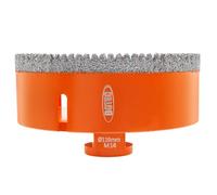 BGTEC Punta per Trapano Diamantata - 110MM Sega a tazza Diamantata Vacuum Brasato Filettatura M14 per Porcellana Piastrella Granito Marmo Taglio a Secco