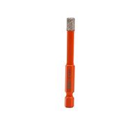 BGTEC Punte Elicoidali Diamantate a Secco con Attacco Esagonale a Cambio Rapido per Gres Porcellanato Mattone in Marmo di Ceramica Diametro 6mm