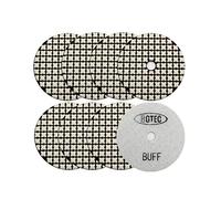 BGTEC Set di Tamponi per Lucidatura Diamantati a Secco da 100 mm Set di Tamponi per Lucidatura Bianchi da 8 pezzi per Lucidatura del Controsoffitto in Pietra di Marmo di Granito e Quarzo