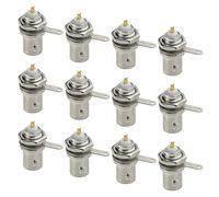 BGTXINGI 20PCS Connettore BNC Montaggio a pannello Presa femmina con dado Paratia Maniglia 50 Ohm Nichelato Tipo di saldatura Plug per CCTV Sistema di telecamere di sicurezza