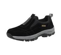 bgyujn Scarpe ergonomiche da uomo, leggere, antiscivolo, comode da trekking, unisex, per attività all'aperto, fitness, uso quotidiano, scarpe da corsa, scarpe da ginnastica traspiranti, nero 2, 39 EU