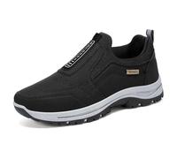 bgyujn Scarpe ergonomiche da uomo, leggere, antiscivolo, comode da trekking, unisex, per attività all'aperto, fitness, uso quotidiano, scarpe da corsa, scarpe da ginnastica traspiranti, nero 1, 45 EU