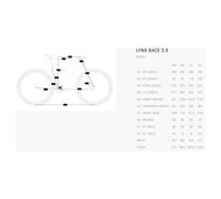 Bh Bicicletta Da Mtb Lynx Race 3.0 29´´ Slx 7100 2025 Dark Blue / White / White