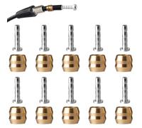 BH90-10 Pezzi Set Freno a Disco Oliva Inserto, Connettore e Inserto per Oliva per Bicicletta, Connettore Oliva Sostituzione, per Shimano di Ricambio a Disco per Bicicletta