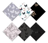 BHAHB 6 panni per la pulizia degli occhiali, panno per la pulizia degli occhiali, in microfibra, grazioso panno estetico per unisex, donne e ragazze, riutilizzabili, per schermi di telefoni e