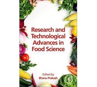 Bhanu Prakash Research and Technological Advances in Food Science (Tascabile)