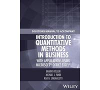Bharat Kolluri Solutions Manual to Accompany Introduction to Quanti (Tascabile)
