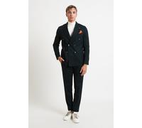 BHARNABA Abito Uomo Doppiopetto Sfoderato Fantasia Spina di Pesce Rever a Lancia MODELLO ABS 117 R - Verde / 56