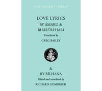 Bhartri hari Amaru Love Lyrics (Copertina rigida) Clay Sanskrit Library
