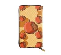 BHCASE Cute Little Hamster - Portafoglio lungo in pelle, 19 x 10 cm, comodo, leggero, impermeabile, durevole, bello, nero, taglia unica, Nero , Taglia unica