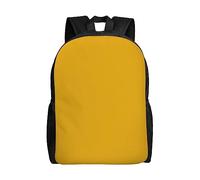 BHCASE Zaino giallo senape: robusto e resistente all'usura, alla moda e leggero, casual, minimalista per uomini e donne, Nero , Taglia unica