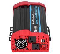 BHDK Inverter di potenza di picco 6000W continuo/12000W, convertitore DC 12V a 220V-240V AC 4 Ventole di raffreddamento integrate, inverter universale a onda sinusoidale pura per veicoli 12V