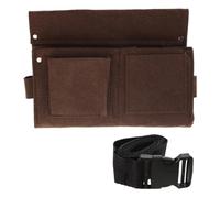 BHFYOB Borsa portautensili in tela con tasche multiple per unghie per la lavorazione del legno, tasca per unghie, tasca per attrezzi con cintura regolabile