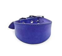 BHFYOB Collare per cani in pelle morbido imbottito collare per Whippet Salukis levrieri collare regolabile per cani di taglia grande