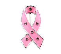 BHFYOB Spille da donna a forma di fiocco, spilla per la sensibilizzazione sul cancro al seno, spilla a forma di fiocco, per donne e ragazze