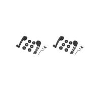 BHFZIAP 2 Set 2 x 0.39 Alluminio Auto SUV Finestra Alzacristallo Vetro Manovella Maniglie Nero, 12cm