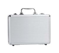 BHFZIAP Contenitore di immagazzinaggio professionale del contenitore di immagazzinaggio della protezione del supporto, Argento., 30cmx21.5cmx6.5cm, come descrizione