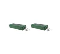 BHFZIAP Contenitore ermetico di sopravvivenza per torcia, contenitore XL verde, Set da 2 (verde), XL
