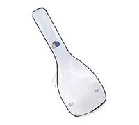 BHFZIAP Custodia trasparente per chitarra folk acustica con cinghie lucide, Trasparente, 107x41x12cm, come descrizione