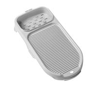 BHFZIAP Lavatrice portatile antiscivolo per lavanderia da bagno e hotel, Grigio e bianco., 38.7cmx18.8cmx6.5cm, come descrizione