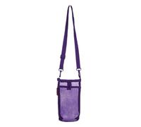 BHFZIAP Portabottiglie in rete di nylon, per scuola, sport, viaggi, viola, Viola, 21 cm