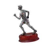 BHFZIAP Scultura della resina della figurina del giocatore che corre lungo per le biblioteche, studi di yoga