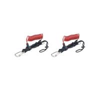 BHFZIAP Set di 2 cordini di sicurezza per immersioni subacquee e sport acquatici, 30 x 7,5 cm, colore rosso
