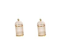 BHFZIAP Set di 2 supporti per cucchiaini da caffè, forchette da dessert, organizer per posate da cucina, marrone, 8 x 16,5 cm