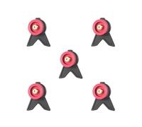 BHFZIAP Set di 5 adattatori per fornello a gas da campeggio, adattatori per ricarica a gas, per giardino, zaino in spalla, pentole rosse