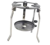 BHFZIAP Treppiede sollevabile da laboratorio Supporto regolabile multifunzionale staccabile della lampada, Argento, 11.5x15.8 cm, come descrizione