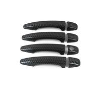 BHGMGEBLV Esterne Portiere Dell'auto Per Citroen Per C4 2005-2009 Decorazione Auto Maniglia Della Porta Trim(1 Keyhole carbon)