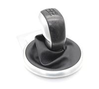 BHGMGEBLV Per Citroen Per C4 MK1 2004-2008 5 Marce Pomello Del Cambio Ghetta Custodia Cambio Pomello Maniglia(Black Siver)