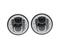 BHGMGEBLV Per Rocket Iii 3 Per Speed Triple Per Street Triple Iron 883 Per Dyna 5 3/4 Faro 2PCS .75 Pollici LED Proiettore Fanale Anteriore Moto(2 PCS Chome3)