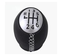 BHGMGEBLV Pomelli leva cambio auto Per Megaane Leva Del Cambio Per Auto 5/6 Velocità In Pelle PU, Accessori Per Testa Manuale Adatti Testa Leva Stick Shifter Head(White-6 Speed)