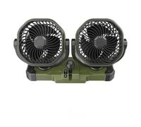 BHGMGEBLV Ventilatore Portatile Doppio per Auto Ventilatore A Doppia Testa per Auto 5V USB 12V/24V Accendisigari 2 velocità Vento Ruota di 360° Estivi per Il Raffreddamento Veicolo(5V-USB)