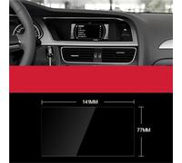 BHGMGEBLV Vetro Temperato Per A4 B8 Per A5 8T 2008-2016 Pellicola Protettiva In Vetro Temperato Schermo Di Navigazione Auto LCD Antigraffio Anti-Riflesso(141x77mm)