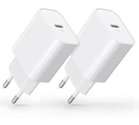 BHHB 3-Pack 30W Caricatore i-Phone, Caricabatterie USB C (2-Pack Bianco)