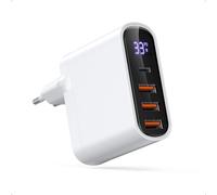 BHHB 33W USB C Caricatore, 4 Porte Caricatore Rapido, Adattatore di Alimentatore Type-C, Caricatore Multiplo compatibile con i-Phone 16/16 Pro Max/15/14/13/12, Samsung Galaxy S24/S23, Google Pixel