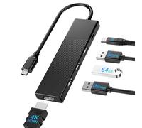 BHHB M86 Hub USB C HDMI 4K/ PD 100W Carica/USB 3.0 5Gbps/ 2*USB 2.0, Hub USBC 5 in 1 Adattatore Multiporta Type C Docking Station Compatibile con MacBook Pro/Air M4 M3 M2 M1, Mac, iMac, iPad, iPhone